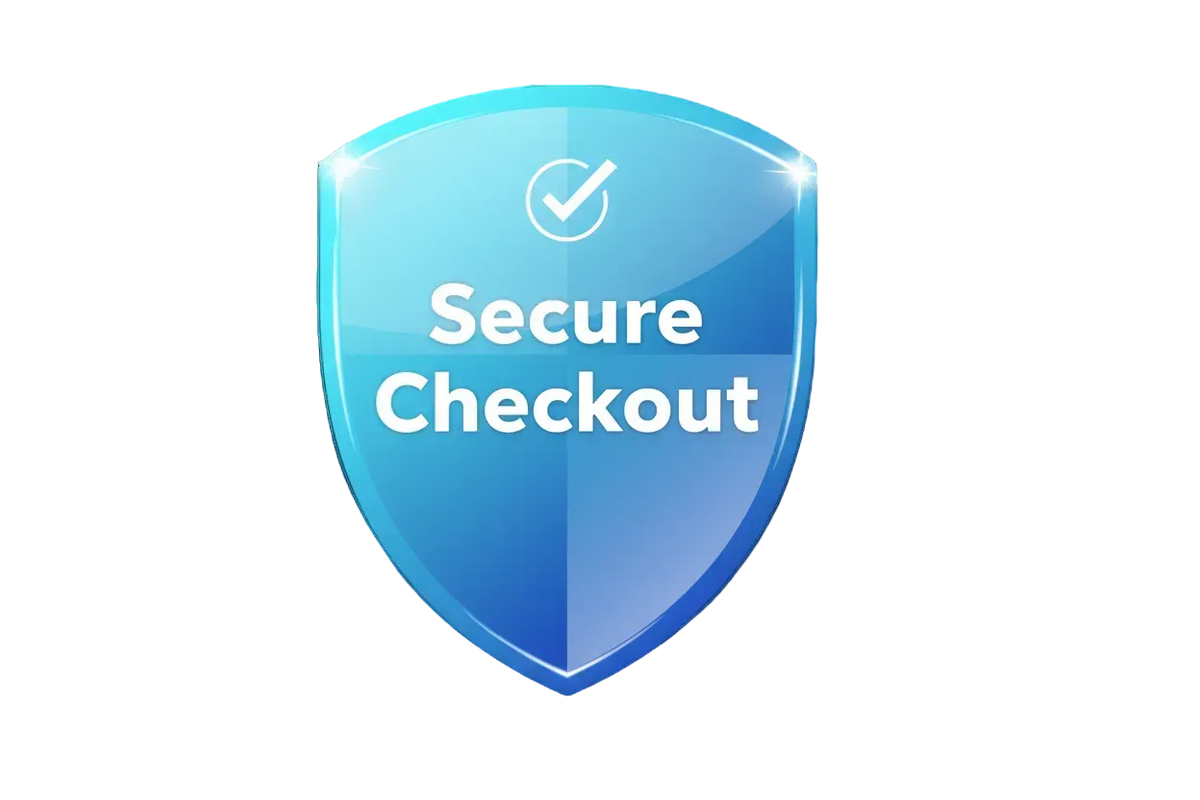Blue Shield Secure Checkout Badge with transparent background