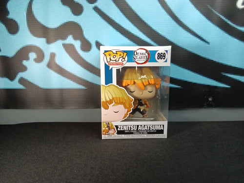 Demon Slayer - Zenitsu Agatsuma (Sleeping Attack) - Funko Pop 869 - The Cerulean Trove