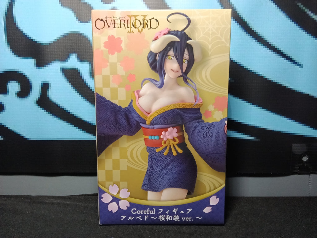 Overlord - Albedo (Blue Sakura Kimono) - Coreful Figure - The Cerulean Trove