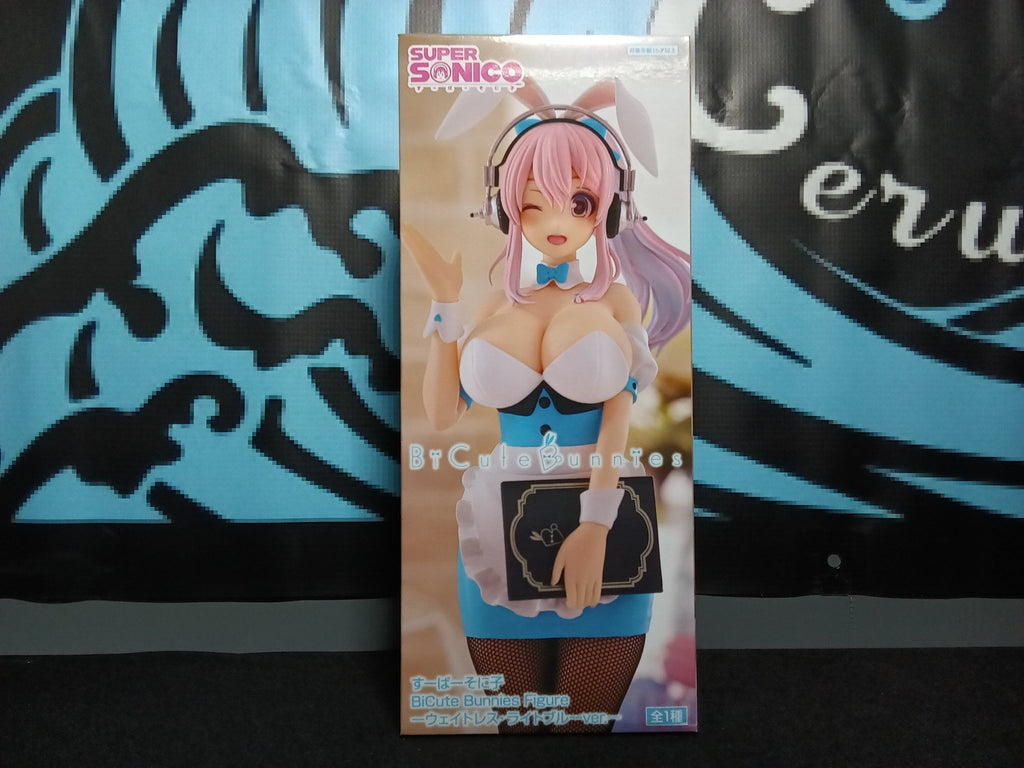 Super Sonico - Super Sonico (Light Blue Waitress) - BiCute Bunnies Figure - The Cerulean Trove