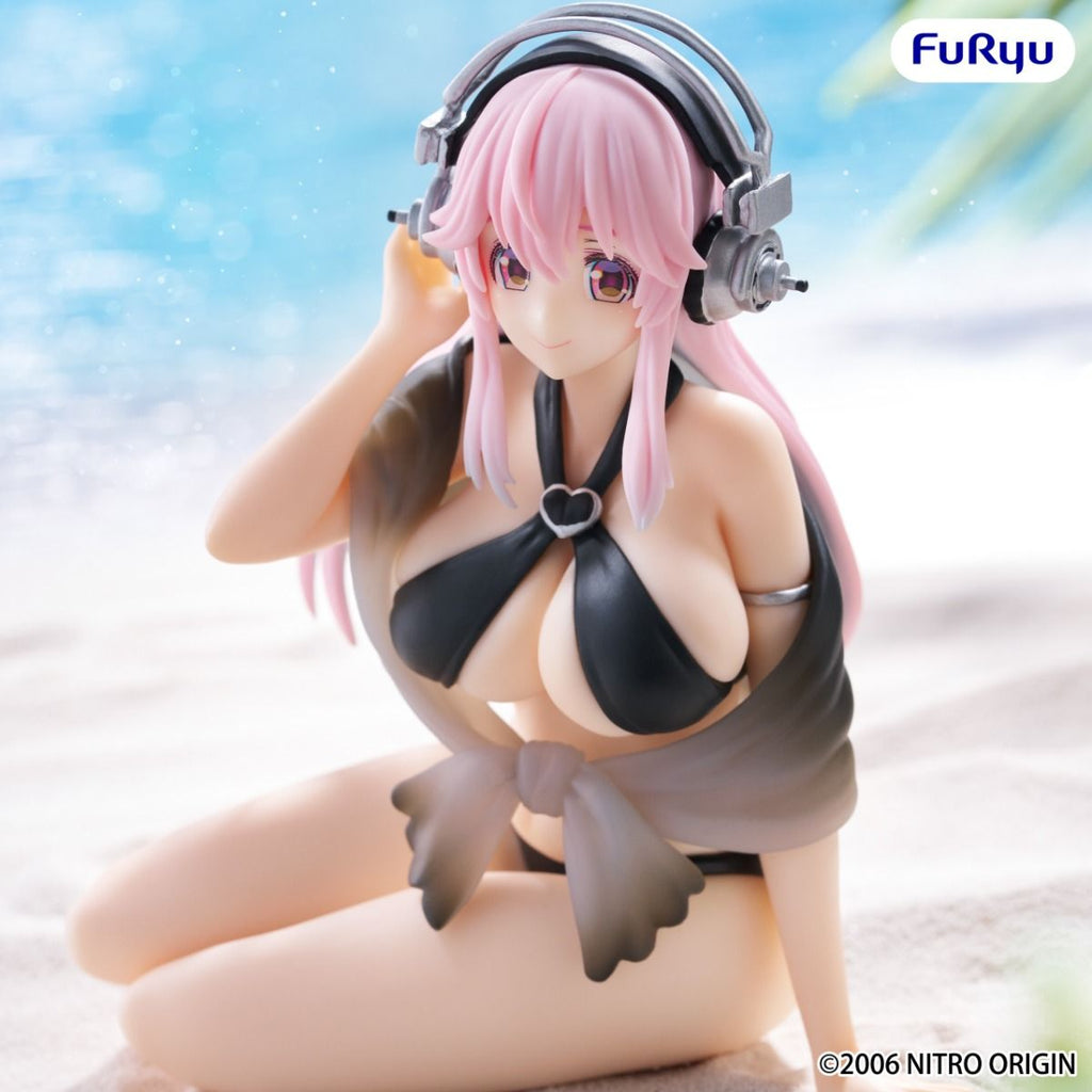 Super Sonico - Super Sonico (Swimsuit Black Color Ver.) - Noodle Stopper Figure - The Cerulean Trove