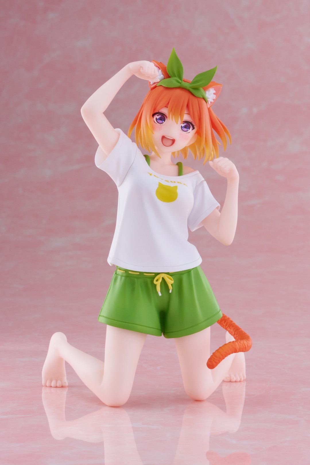 The Quintessential Quintuplets - Yotsuba Nakano (Newly Written Cat Roomwear Ver.) - Desktop Cute Figure - The Cerulean Trove