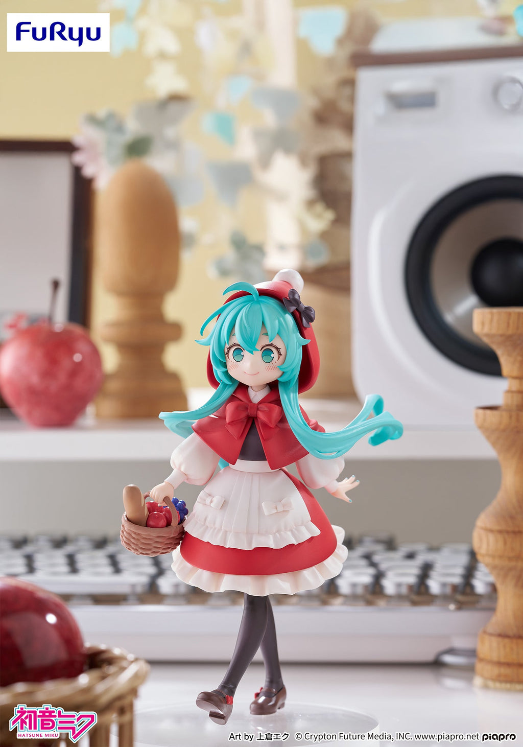 Vocaloid - Hatsune Miku (Little Red Riding Hood) - Desktop Fairy Figure - The Cerulean Trove